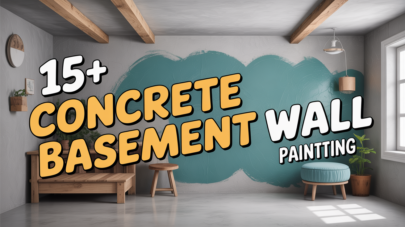 15+ Creative Concrete Basement Wall Painting Ideas