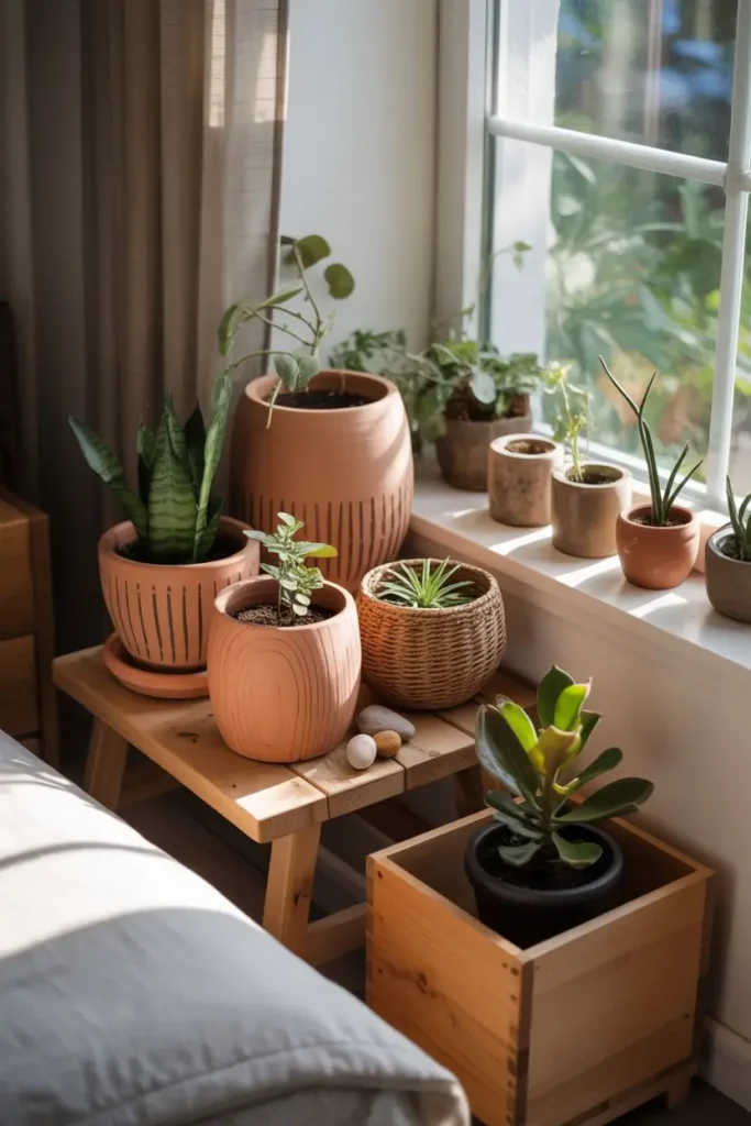 15 DIY Green Corner With Simple Planters