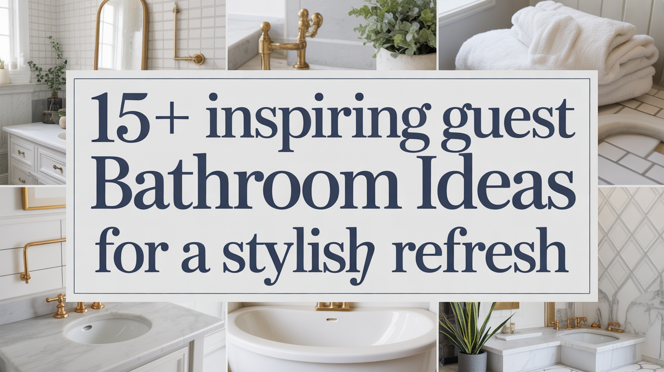 15+ Inspiring Guest Bathroom Ideas for a Stylish Refresh