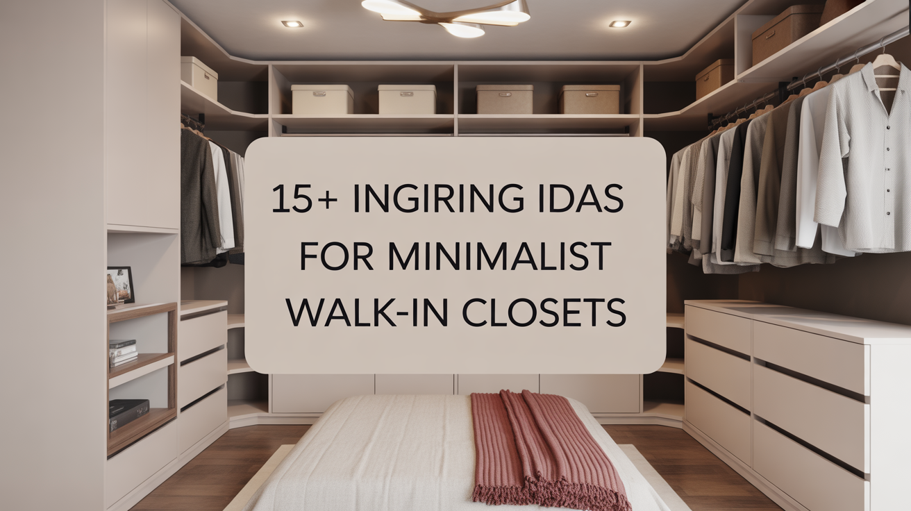 15+ Inspiring Ideas for Minimalist Walk-In Closets