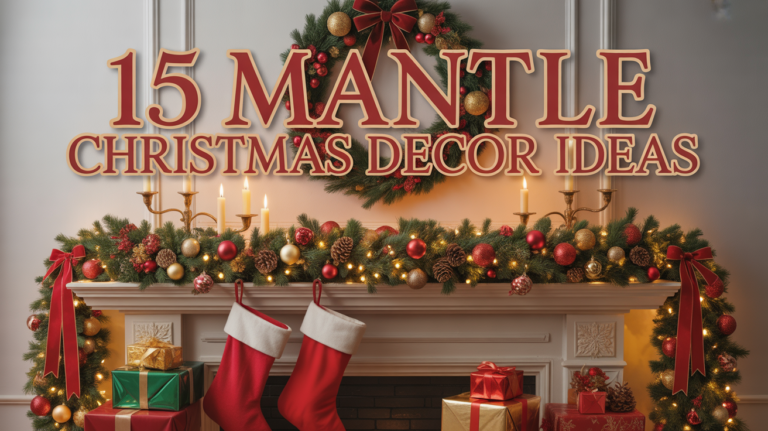 15 Mantle Christmas Decor Ideas