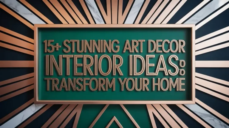 15+ Stunning Art Decor Interior Ideas to Transform Your Home