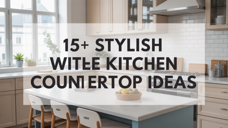 15+ Stylish White Kitchen Countertop Ideas