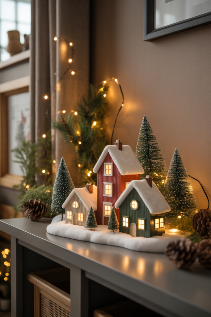 15. A Small Village Display for Story and Charm