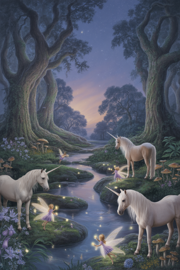 15. Magical Forest Wall Murals