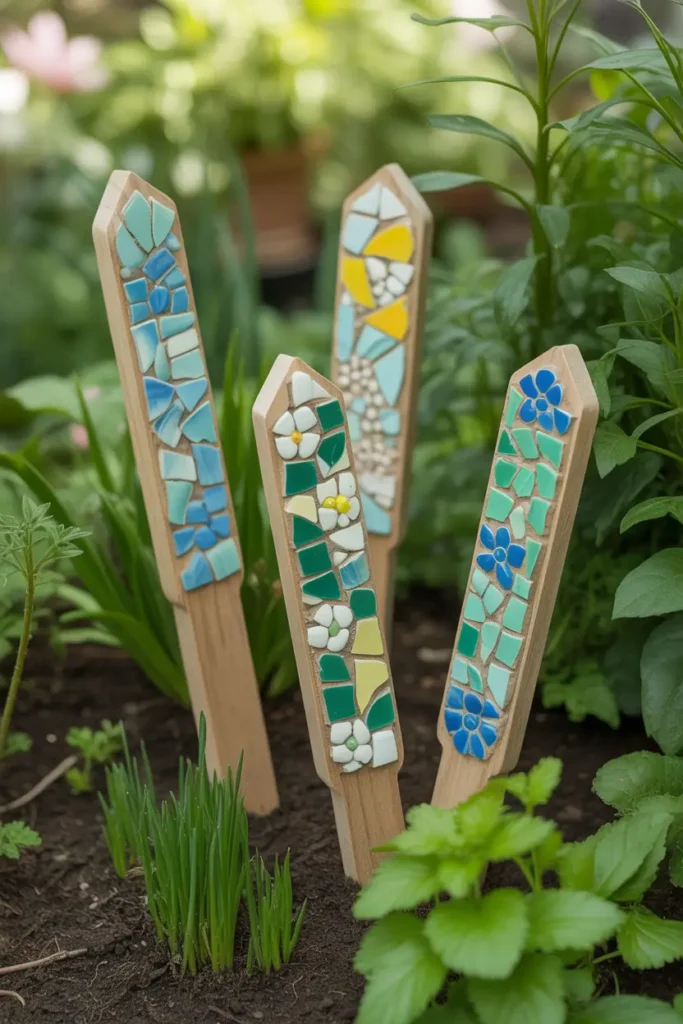 15. Mosaic Plant Markers and Labels