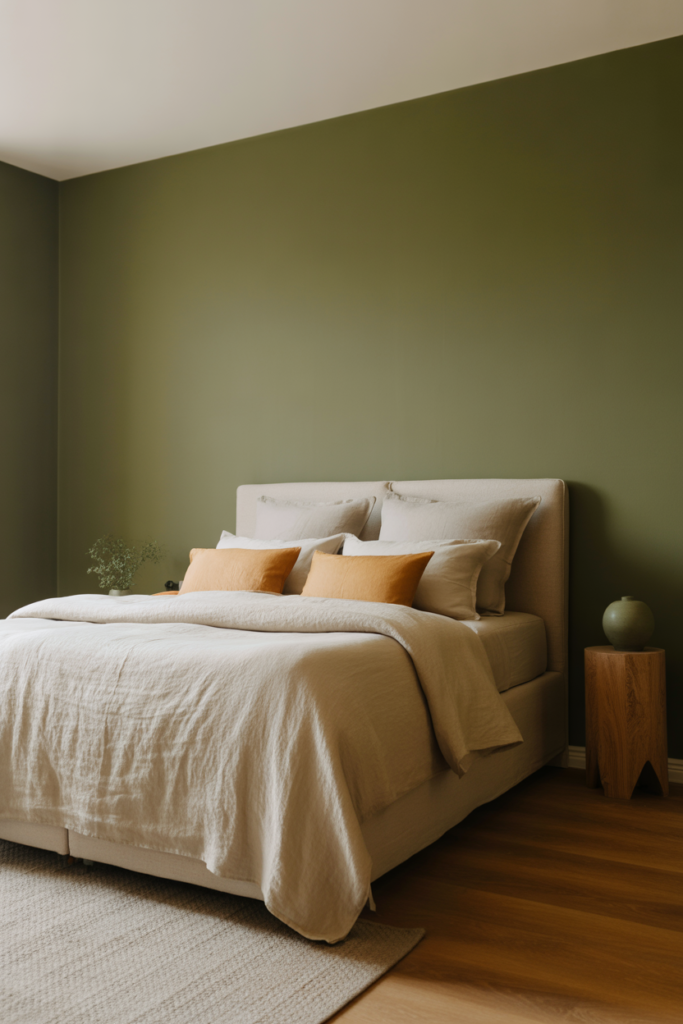 15. Olive Green and Cream Natural Calm