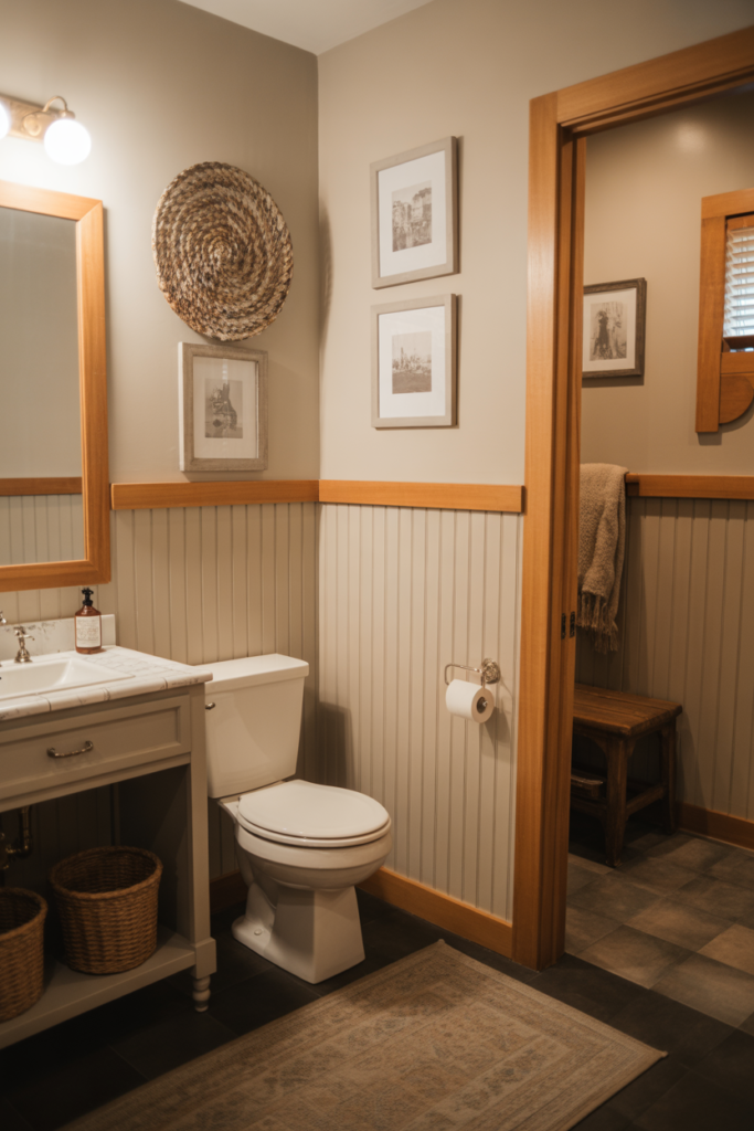 15. Painted Panels with Natural Wood