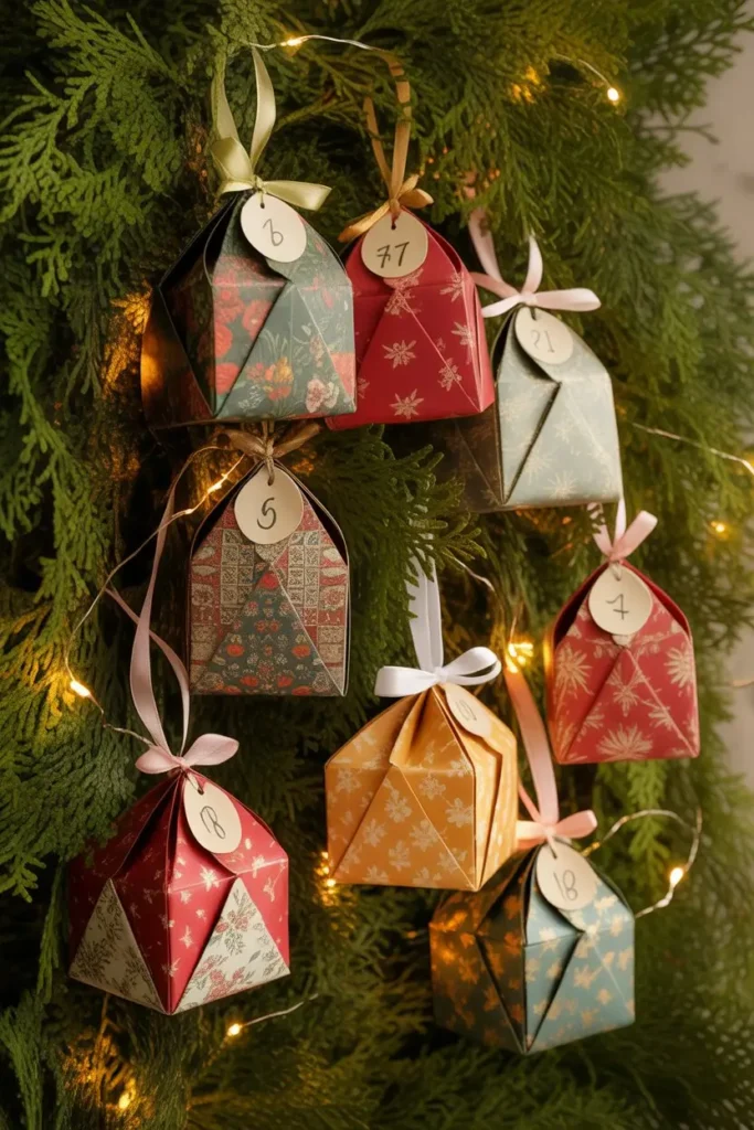 15. Paper Advent Ornaments