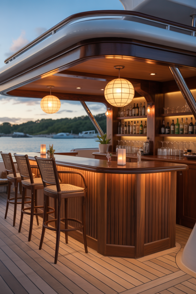 15. Personalized Bar with Custom Touches