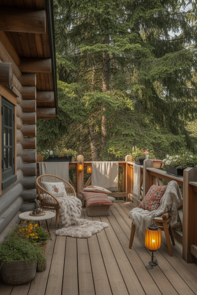 15. Seasonal Decor to Keep the Deck Inviting