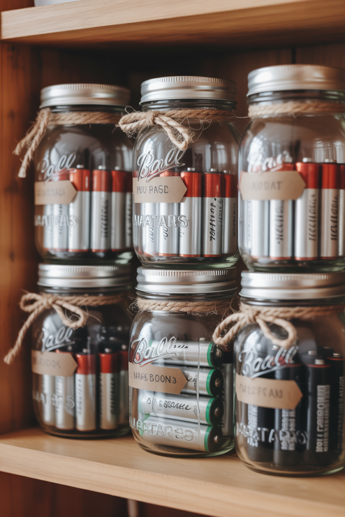 15. Transparent Jars for Easy Identification