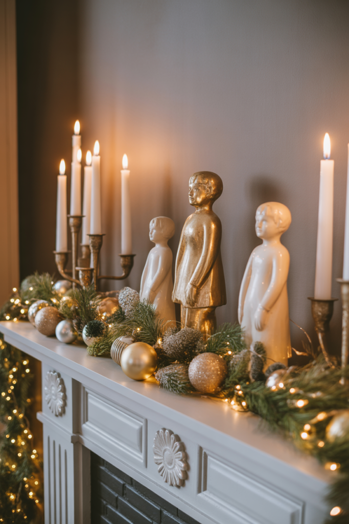 15. Vintage Holiday Mantle Charm
