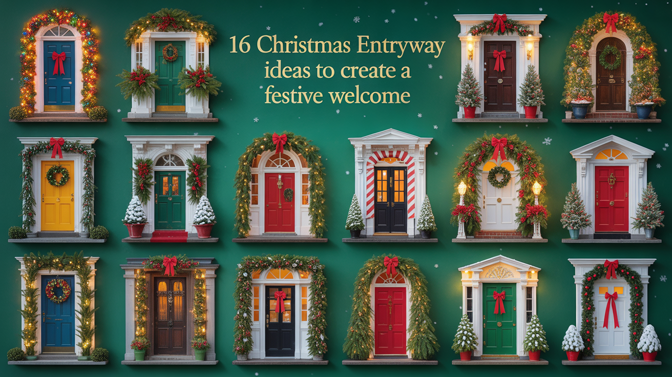 16 Christmas Entryway Ideas to Create a Festive Welcome