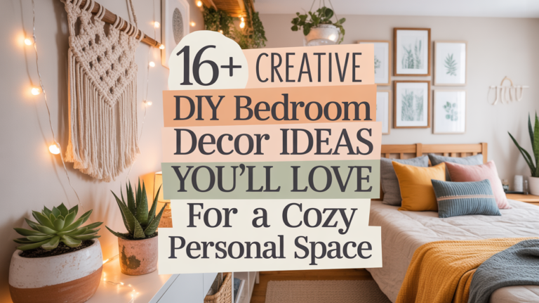 16+ Creative DIY Bedroom Decor Ideas You’ll Love for a Cozy Personal Space