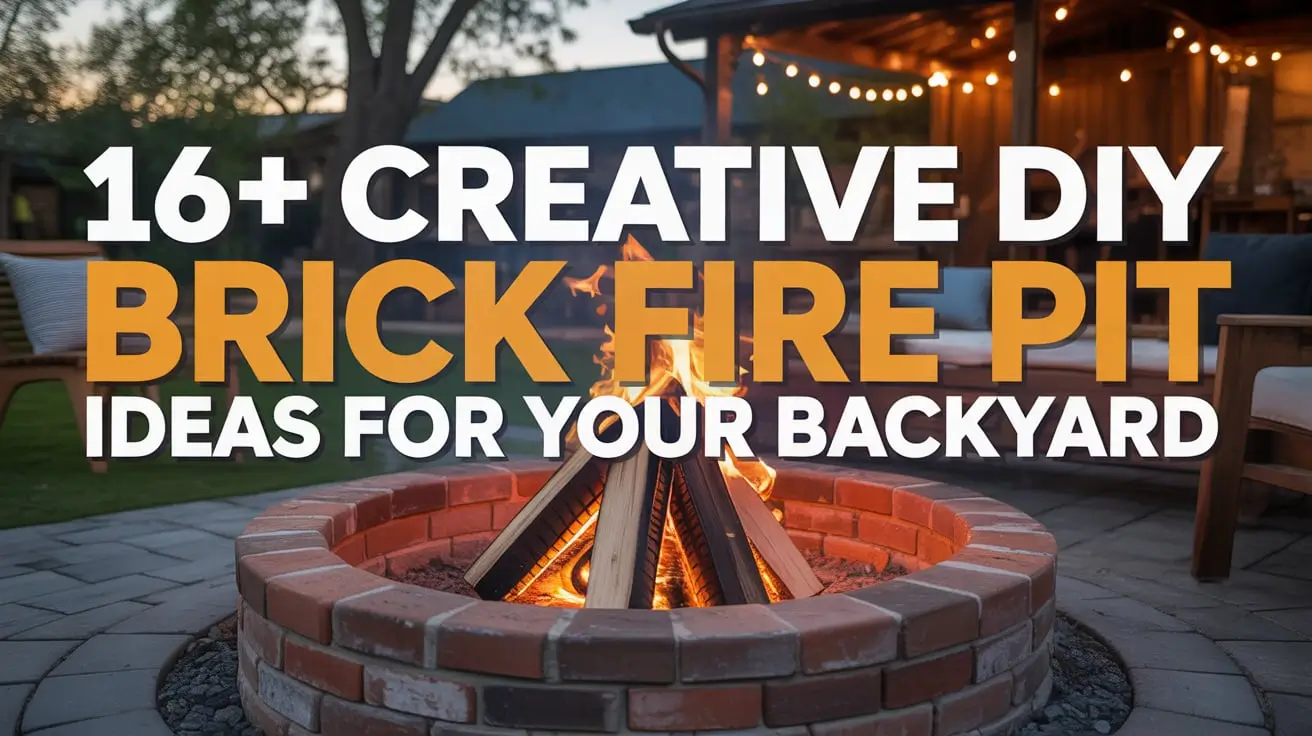 16+ Creative DIY Brick Fire Pit Ideas for Your Backyard