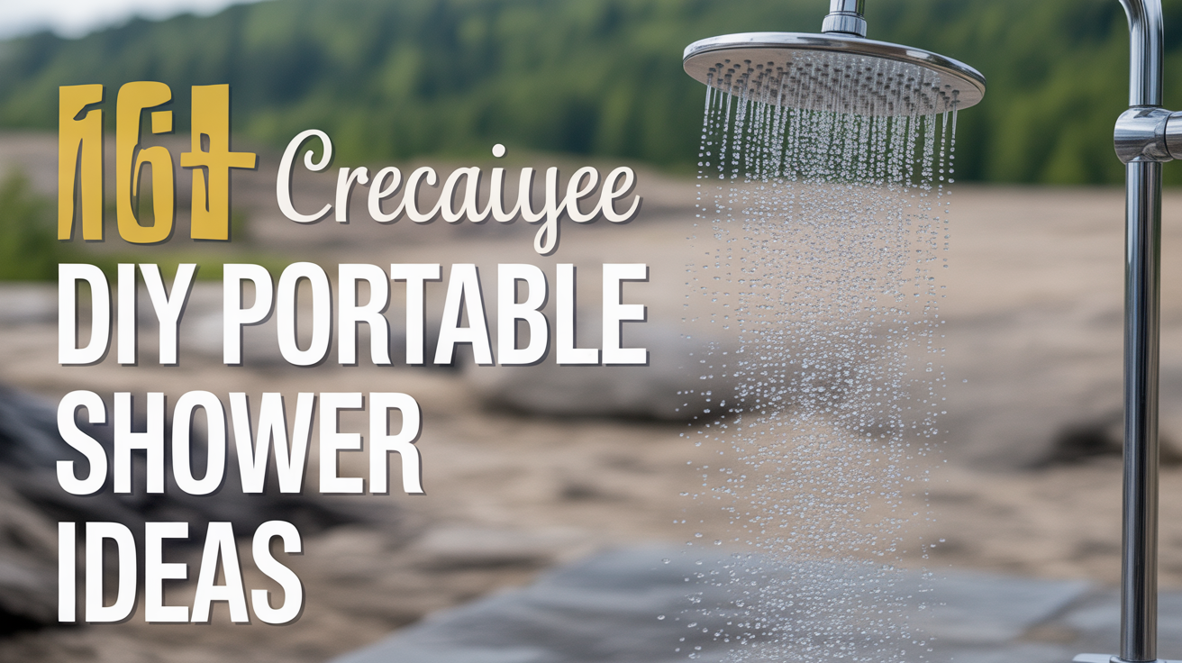 16+ Creative DIY Portable Shower Ideas