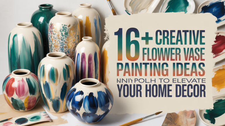 16+ Creative Flower Vase Painting Ideas to Elevate Your Home Decor