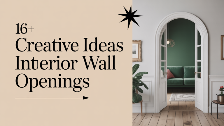 16+ Creative Ideas for Interior Wall Openings