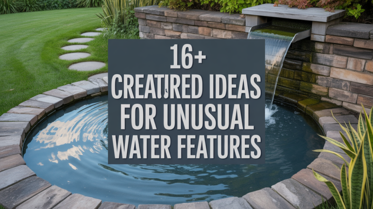 16+ Creative Ideas for Unusual Water Features