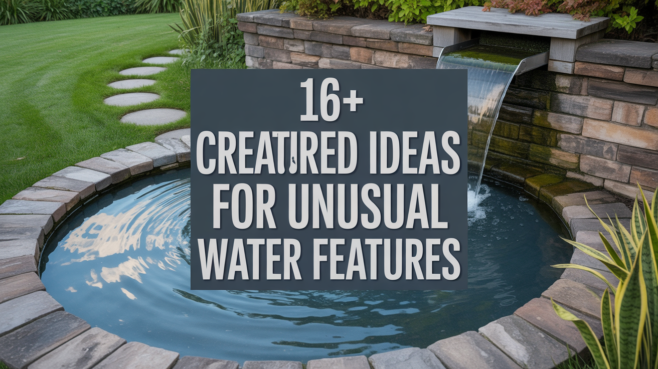 16+ Creative Ideas for Unusual Water Features