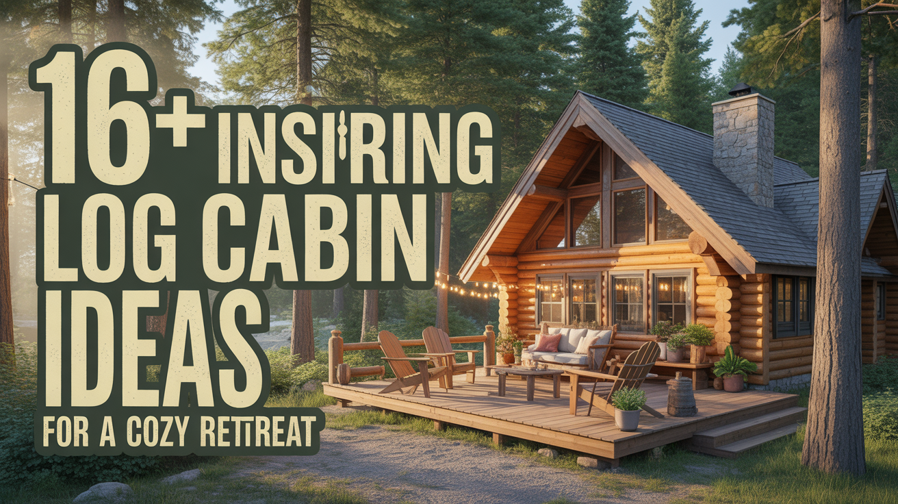 16+ Inspiring Log Cabin Deck Ideas for a Cozy Retreat