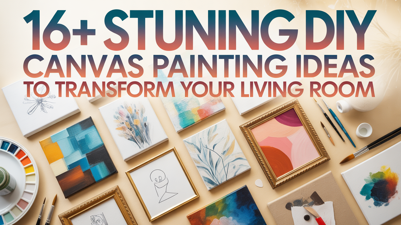 16+ Stunning DIY Canvas Painting Ideas to Transform Your Living Room