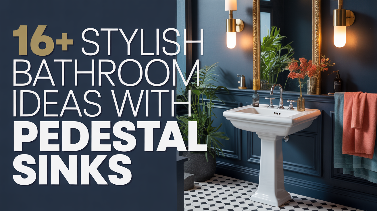 16+ Stylish Bathroom Ideas with Pedestal Sinks