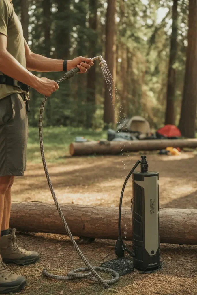 16. Backpack Pressurized Shower