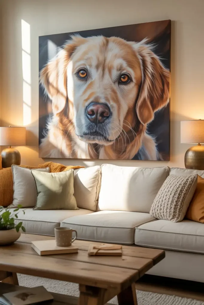 16. DIY Family or Pet Portrait Canvases