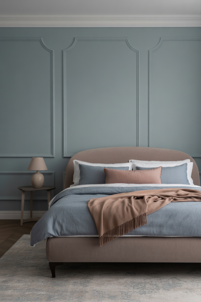 16. Dusty Blue and Soft Taupe Balance