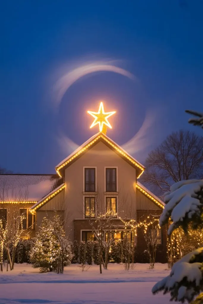 16. Star or Snowflake Roof Accents