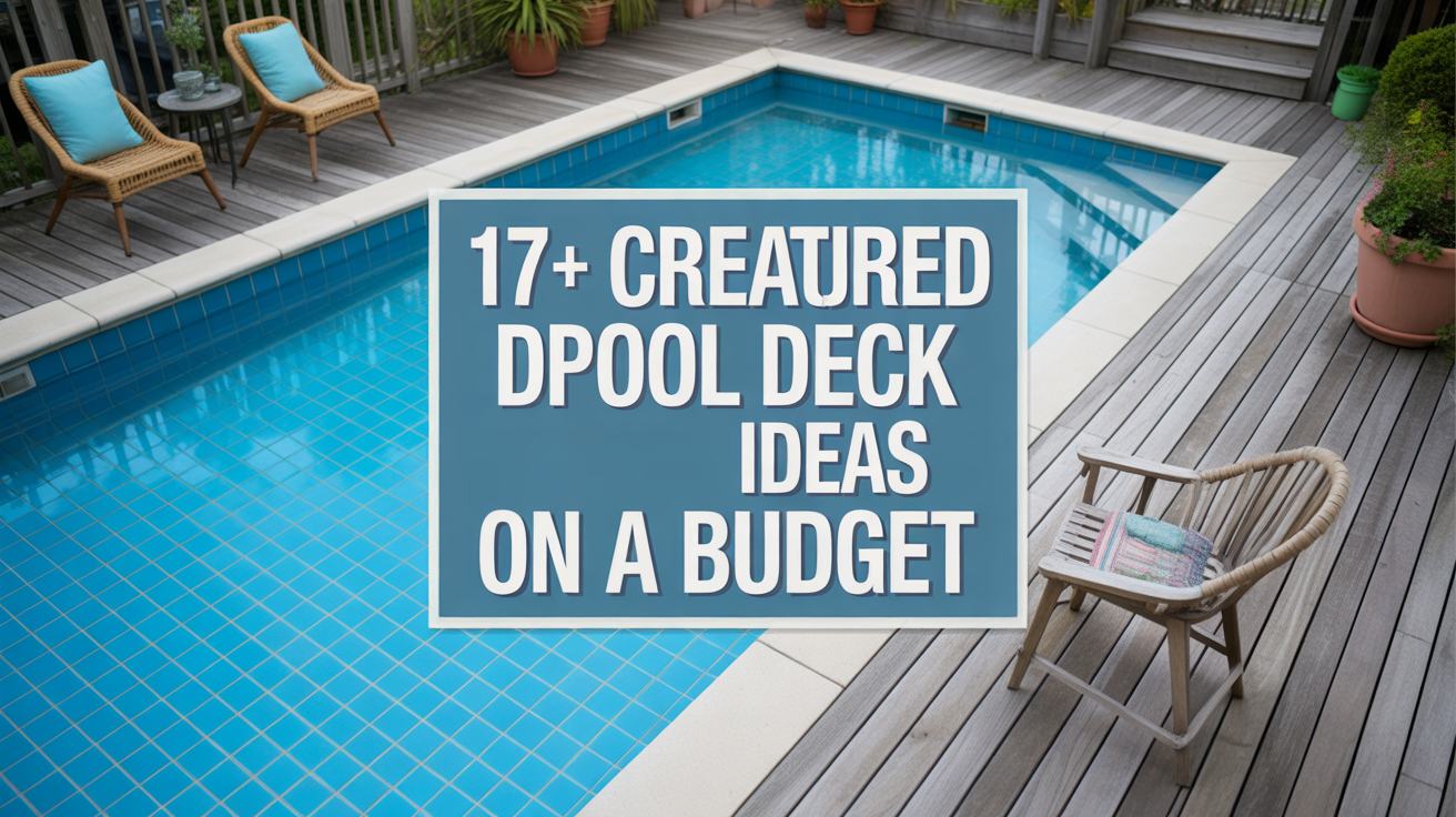 17+ Creative DIY Pool Deck Ideas on a Budget
