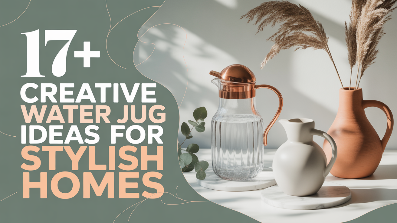 17+ Creative Water Jug Ideas for Stylish Homes