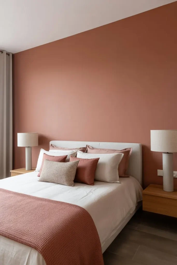 17. Clay Pink and Warm White Soft Style