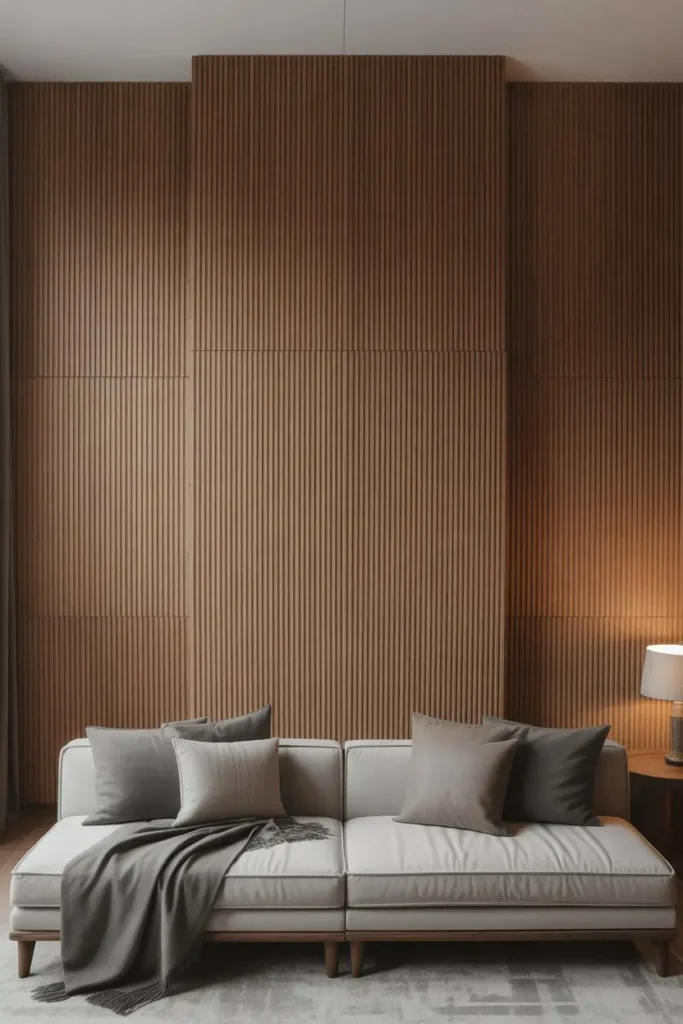 17. Floor-to-Ceiling Wood Panels