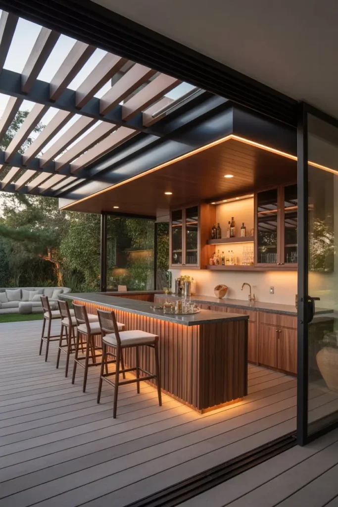 17. Seamless Indoor Outdoor Connection Bar