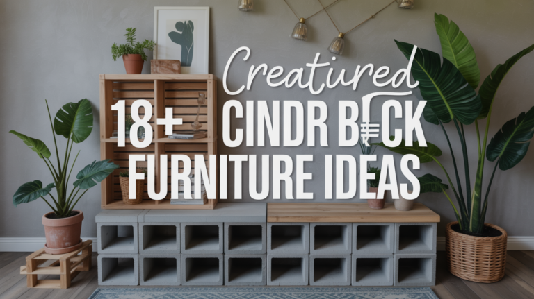 18+ Creative Cinder Block Furniture Ideas