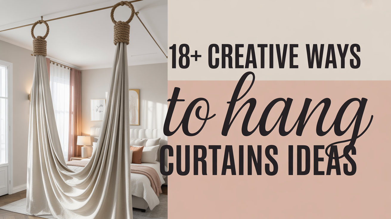 18+ Creative Ways to Hang Curtains Ideas