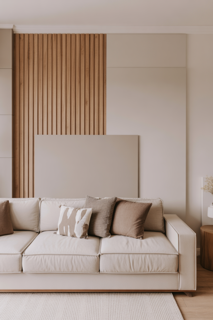 18. Combination Walls with Wood and Paint