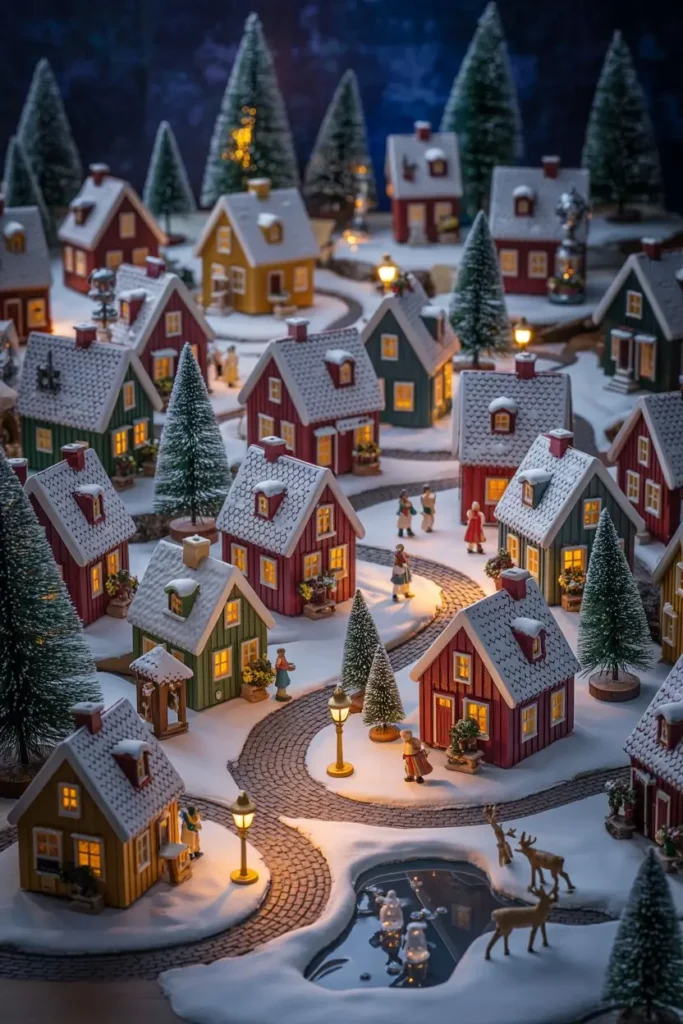 18. Mini Holiday Village Scenes