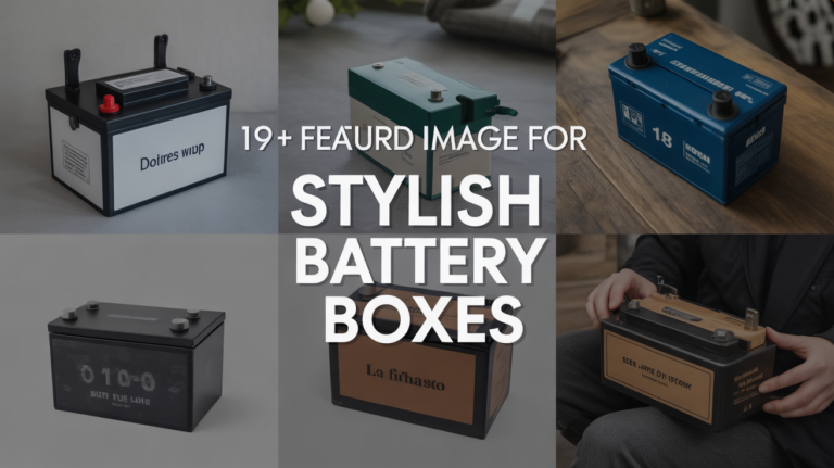 19+ Creative Ideas for Stylish Battery Boxes