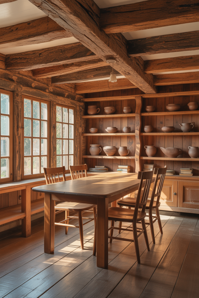 2 Cozy Cottage Interiors Idea Using Natural Wood Everywhere