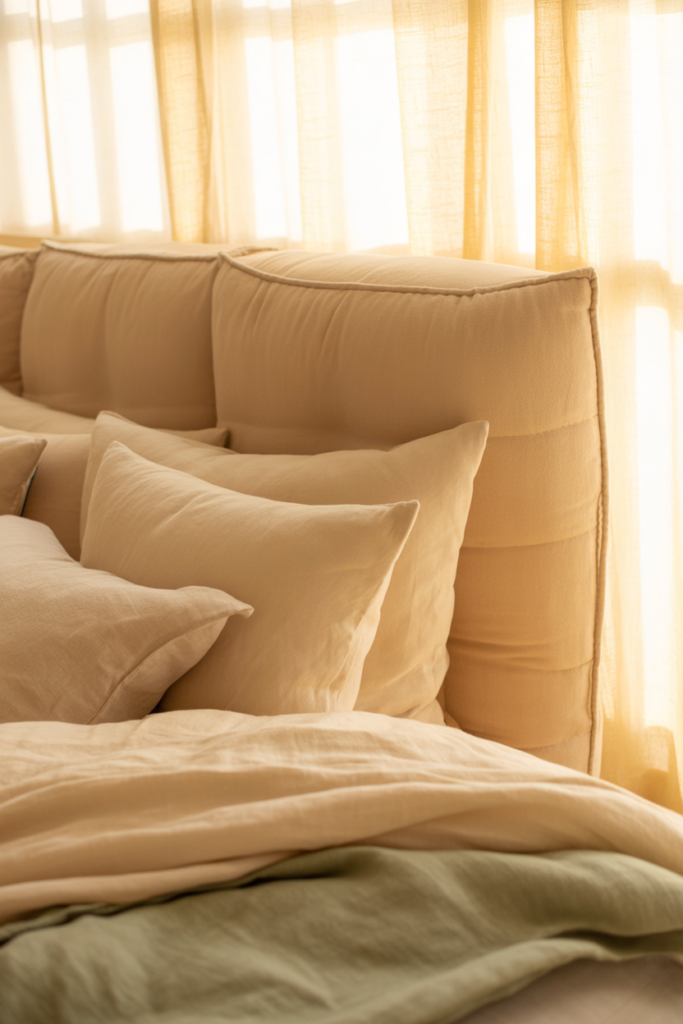 2 Handmade Fabric Headboard That Feels Soft