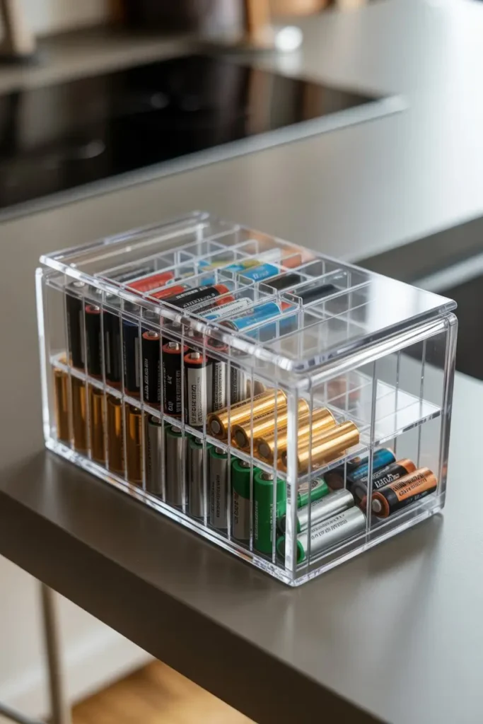 2. Clear Acrylic Boxes for Modern Storage