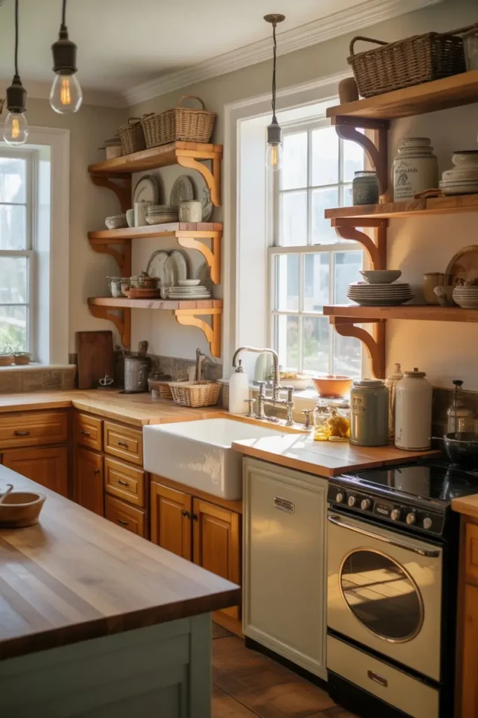 2. Farmhouse Kitchen Charm
