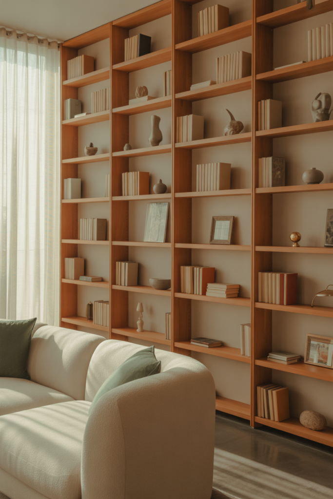 2. Floor to Ceiling Bookshelves That Maximize Vertical Space