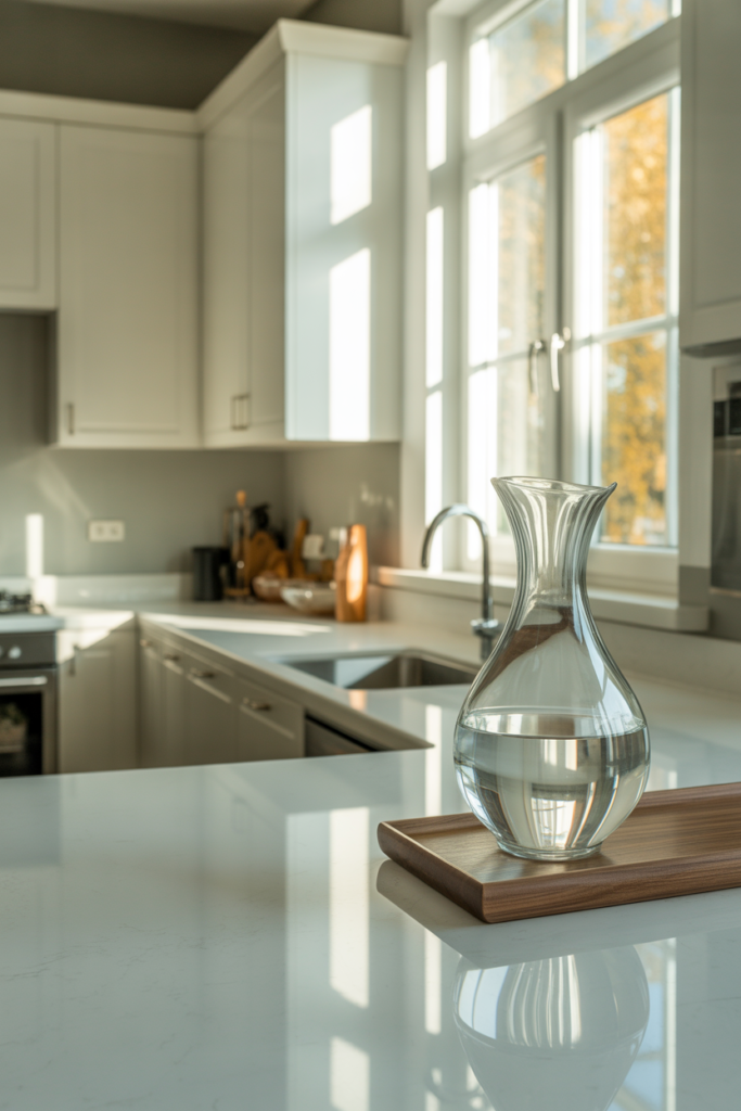 2. Glass Water Jugs for Clean Modern Spaces