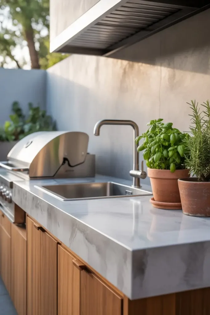 2. Minimalist Countertop Kitchens