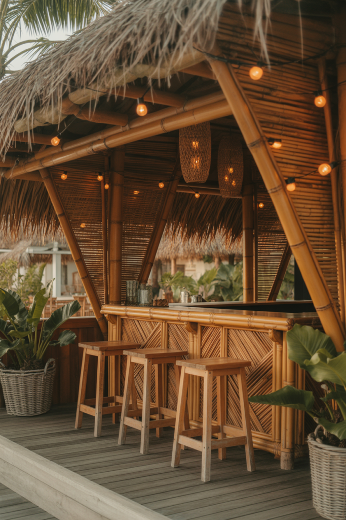 2. Open Air Tiki Inspired Bar Retreat